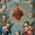 Sacred Heart Of Jesus Surrounded By Angels by Jose de Paez Sacred Heart Of Jesus Surrounded By Angels by Jose de Paez