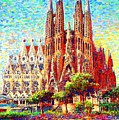 Sagrada Familia Painting by Jane Small Sagrada Familia Painting by Jane Small