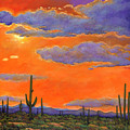 Saguaro Sunset Painting by Johnathan Harris Saguaro Sunset Painting by Johnathan Harris