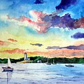 Sailing on the Bay Painting by Christopher Shellhammer Sailing on the Bay Painting by Christopher Shellhammer