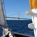 Sailing to the Mackinac Bridge Photograph by Keith Stokes Sailing to the Mackinac Bridge Photograph by Keith Stokes