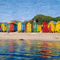 Saint James beach, Cape Town by Vincent Franco