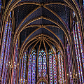 Sainte Chapelle Stained Glass Paris by Joan Carroll Sainte Chapelle Stained Glass Paris by Joan Carroll