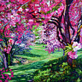 Sakura Romance Painting by David Lloyd Glover Sakura Romance Painting by David Lloyd Glover