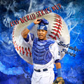 Salvador Perez 2015 World Series MVP Painting by Colleen Taylor Salvador Perez 2015 World Series MVP Painting by Colleen Taylor