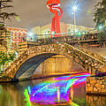 San Antonio River Walk with La Antorcha De La Amistad Photograph by Michael Tidwell San Antonio River Walk with La Antorcha De La Amistad Photograph by Michael Tidwell