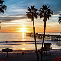 San Clemente Pier at Sunset Photograph by David Levin