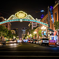 San Diego Gaslamp Quarter at Night Photograph by David Levin San Diego Gaslamp Quarter at Night Photograph by David Levin