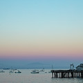 Santa Barbara pier at dusk Photograph by Andy Myatt