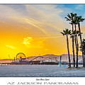 Santa Monica Sunset Poster Print Photograph by Az Jackson