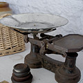 Scales and weights Photograph by Elena Perelman Scales and weights Photograph by Elena Perelman