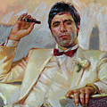 Scarface Pastel by Ylli Haruni Scarface Pastel by Ylli Haruni