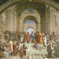 School of Athens from the Stanza della Segnatura Painting by Raphael School of Athens from the Stanza della Segnatura Painting by Raphael