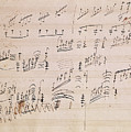 Score sheet of Moonlight Sonata Drawing by Ludwig van Beethoven Score sheet of Moonlight Sonata Drawing by Ludwig van Beethoven
