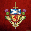 Scotland Forever - Alba Gu Brath - Symbols of Scotland over Red Velvet Digital Art by Serge Averbukh Scotland Forever - Alba Gu Brath - Symbols of Scotland over Red Velvet Digital Art by Serge Averbukh