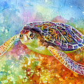 Sea Turtle 3 Painting by Hailey E Herrera Sea Turtle 3 Painting by Hailey E Herrera
