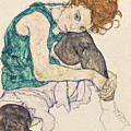 Seated Woman with Bent Knee by Egon Schiele Seated Woman with Bent Knee by Egon Schiele