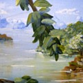 Secret Paradise Painting by Saundra Johnson Secret Paradise Painting by Saundra Johnson