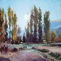 September Moon Painting by Steve Henderson September Moon Painting by Steve Henderson