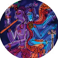 Shiva and Krishna Painting by Guruji Aruneshvar Paris Art Curator Katrin Suter Shiva and Krishna Painting by Guruji Aruneshvar Paris Art Curator Katrin Suter