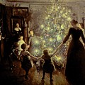 Silent Night Painting by Viggo Johansen Silent Night Painting by Viggo Johansen