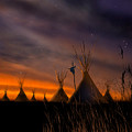Silent Teepees Painting by Paul Sachtleben Silent Teepees Painting by Paul Sachtleben