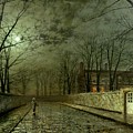 Silver Moonlight Painting by John Atkinson Grimshaw Silver Moonlight Painting by John Atkinson Grimshaw