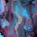 Singularity Purple And Blue Abstract Art by Michelle Wrighton