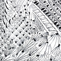 Sister Tangle Drawing by Carole Brecht Sister Tangle Drawing by Carole Brecht