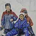 Sledgers Painting by James Lavott Sledgers Painting by James Lavott