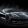 Black Z06 Corvette Digital Art by Douglas Pittman Black Z06 Corvette Digital Art by Douglas Pittman