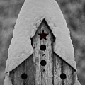 Snow Covered Birdhouse by Teresa Mucha Snow Covered Birdhouse by Teresa Mucha