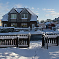 Snow in a village Photograph by Elena Perelman Snow in a village Photograph by Elena Perelman