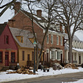 Snow in Colonial Williamsburg Photograph by Lara Morrison Snow in Colonial Williamsburg Photograph by Lara Morrison