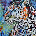 Snow Leopard Painting by Jyotika Shroff Snow Leopard Painting by Jyotika Shroff