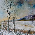 Snowy landscape Painting by Pol Ledent Snowy landscape Painting by Pol Ledent