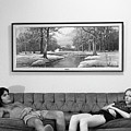 Sofa-Sized Picture, With Light Switch, 1973 Photograph by Jeremy Butler Sofa-Sized Picture, With Light Switch, 1973 Photograph by Jeremy Butler