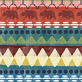 Southwest with Bears- Art by Linda Woods Mixed Media by Linda Woods Southwest with Bears- Art by Linda Woods Mixed Media by Linda Woods