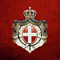 Sovereign Military Order of Malta Coat of Arms over Red Velvet Digital Art by Serge Averbukh Sovereign Military Order of Malta Coat of Arms over Red Velvet Digital Art by Serge Averbukh