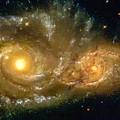 Space image spiral galaxy encounter Photograph by Matthias Hauser