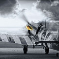 Spitfire AB910 Spitting Fire Photograph by Airpower Art Spitfire AB910 Spitting Fire Photograph by Airpower Art
