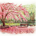 Spring at Lithia Park Painting by Lori Taylor Spring at Lithia Park Painting by Lori Taylor
