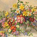 Spring Flowers And Poole Pottery by Albert Williams Spring Flowers And Poole Pottery by Albert Williams