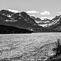 Many Glacier, Black and White Photograph by Adam Morsa Many Glacier, Black and White Photograph by Adam Morsa
