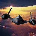 SR-71 Blackbird Ahead of the Sun Digital Art by Erik Simonsen SR-71 Blackbird Ahead of the Sun Digital Art by Erik Simonsen