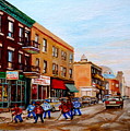 St. Viateur Bagel Hockey Game by Carole Spandau St. Viateur Bagel Hockey Game by Carole Spandau