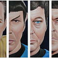 Star Trek Set One Painting by Vic Ritchey Star Trek Set One Painting by Vic Ritchey
