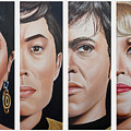 Star Trek Set Two Painting by Vic Ritchey Star Trek Set Two Painting by Vic Ritchey