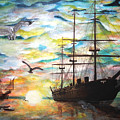 Starboard Flight Painting by Vallee Johnson Starboard Flight Painting by Vallee Johnson