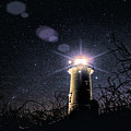Stars over Nobska lighthouse Photograph by Jeff Folger Stars over Nobska lighthouse Photograph by Jeff Folger